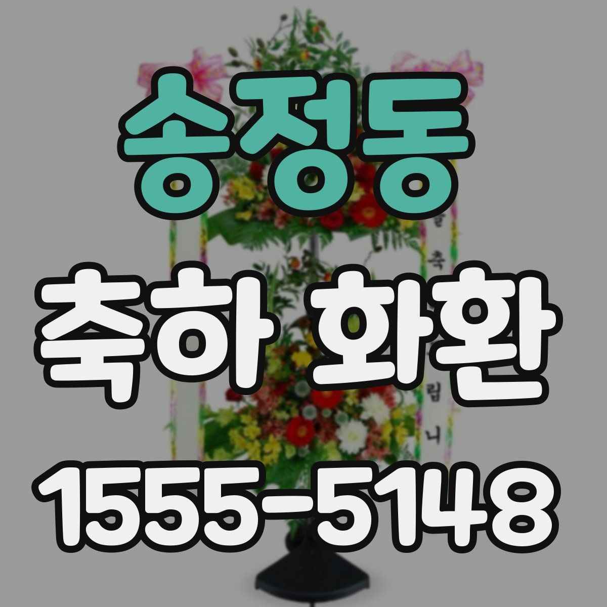 송정동 축하 화환