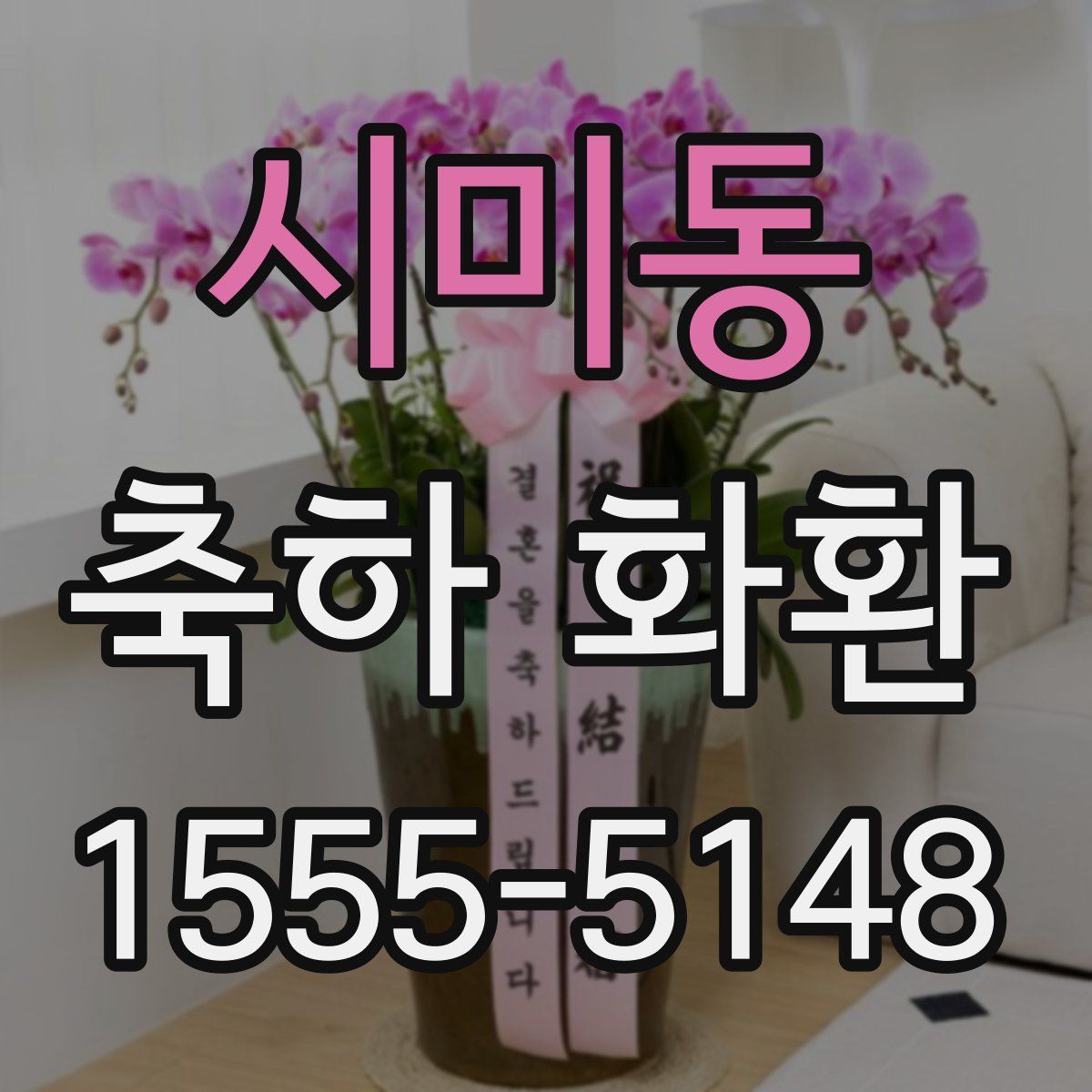 시미동 축하 화환