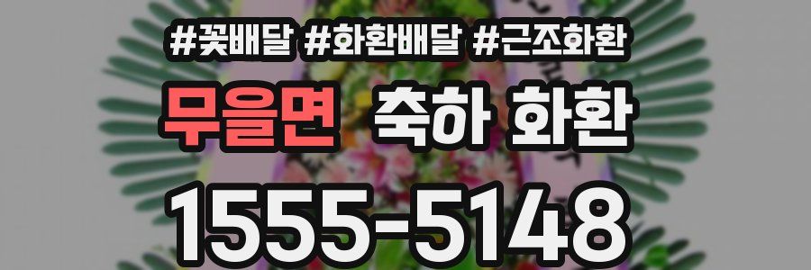 무을면 축하 화환