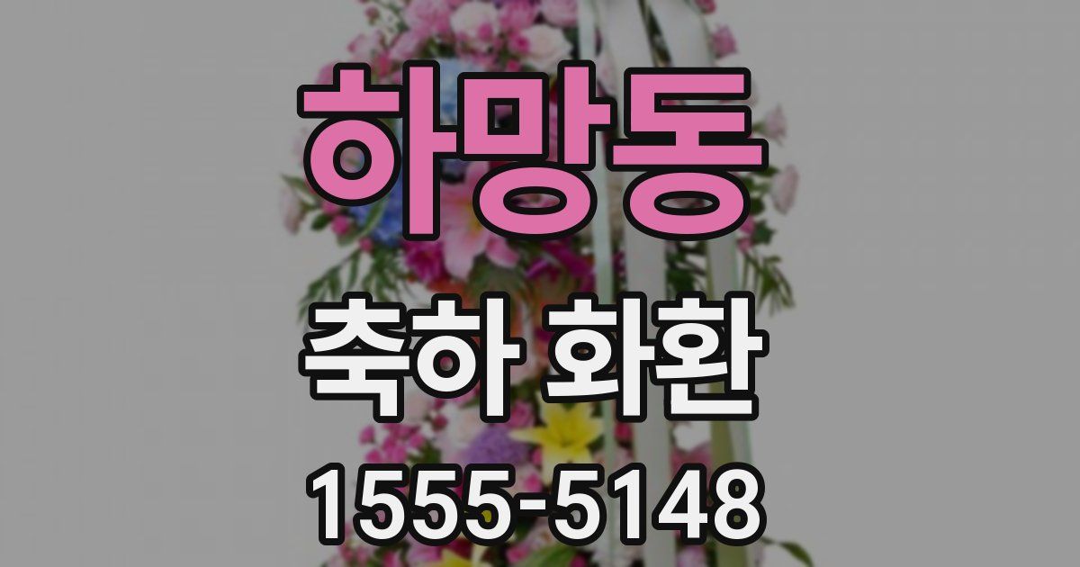 하망동 축하 화환