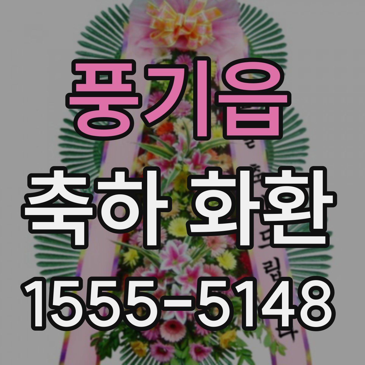 풍기읍 축하 화환