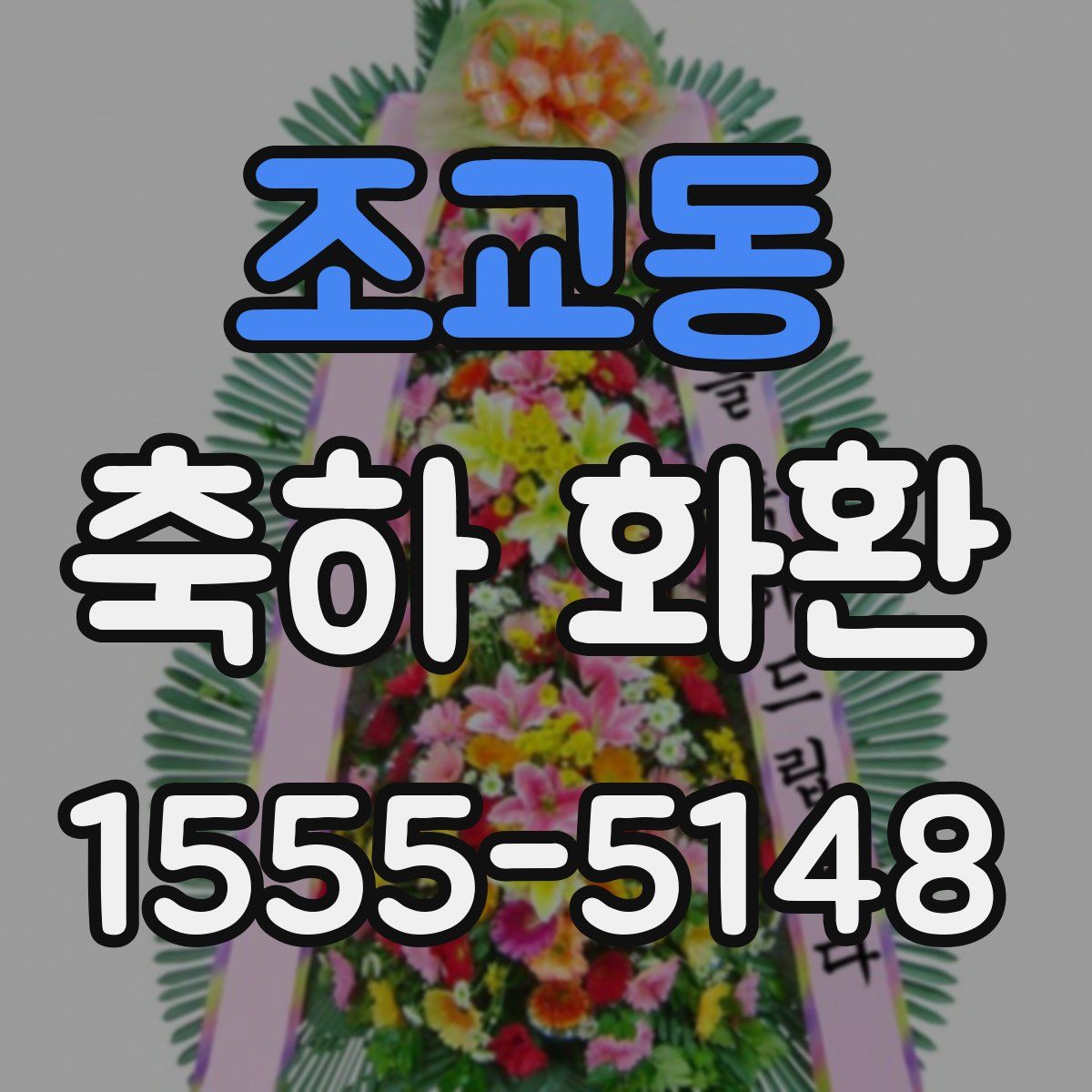 조교동 축하 화환