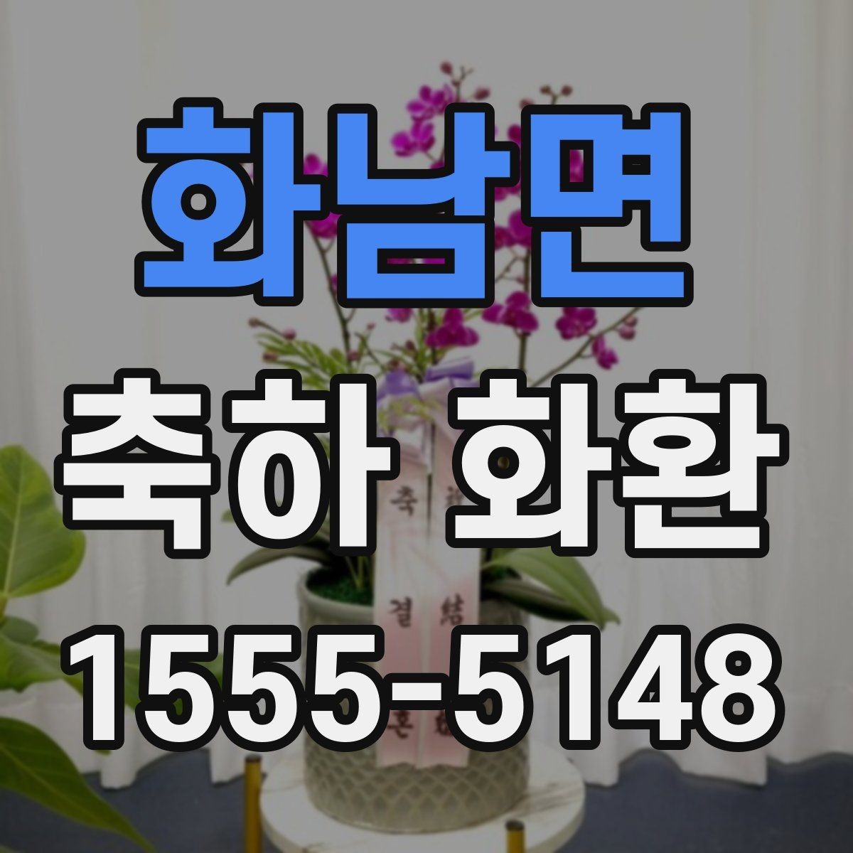 화남면 축하 화환 예식과 개업 행사에 맞는 차이