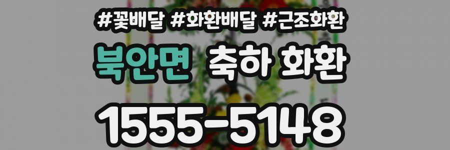 북안면 축하 화환