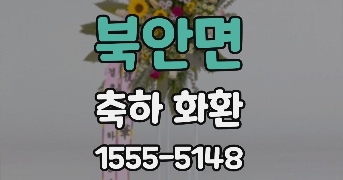 북안면 축하 화환