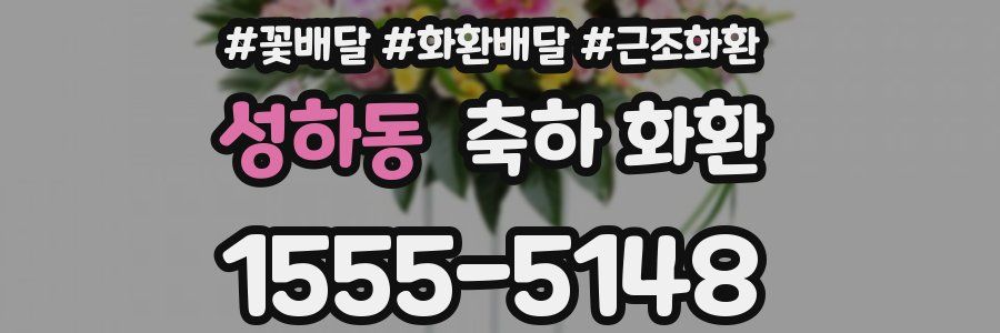 성하동 축하 화환