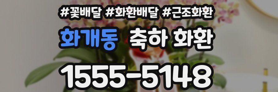 화개동 축하 화환