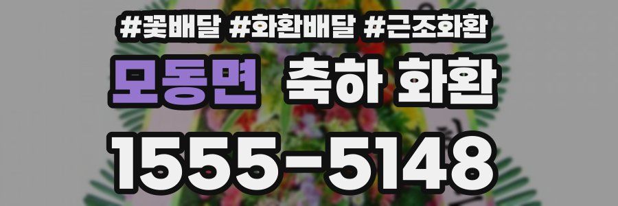모동면 축하 화환
