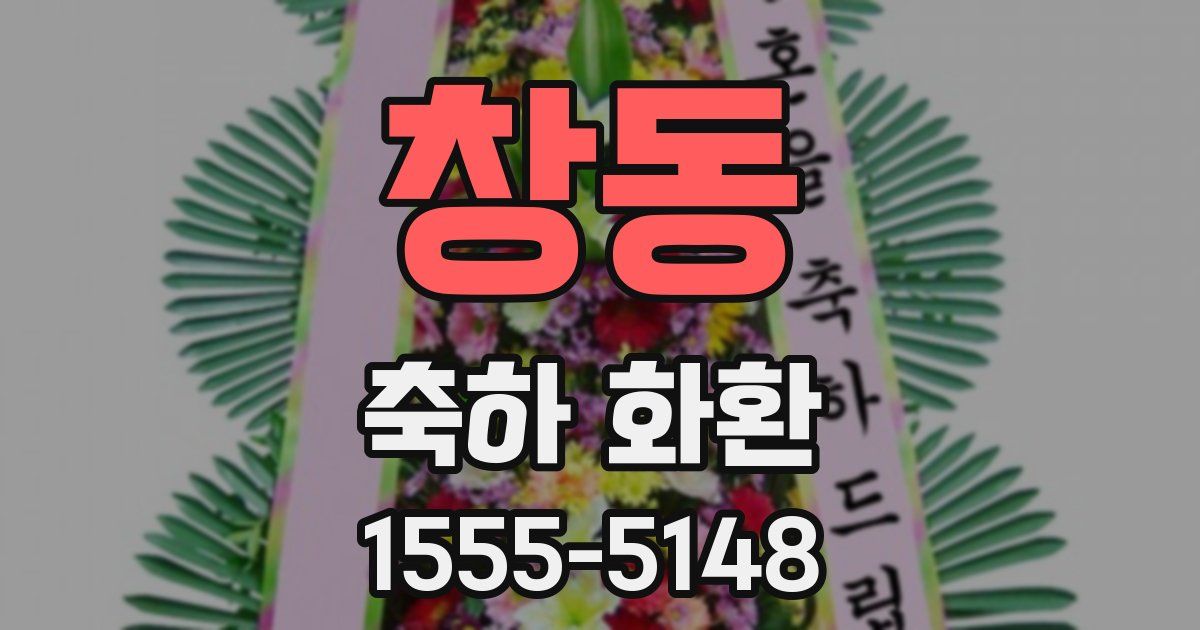 창동 축하 화환