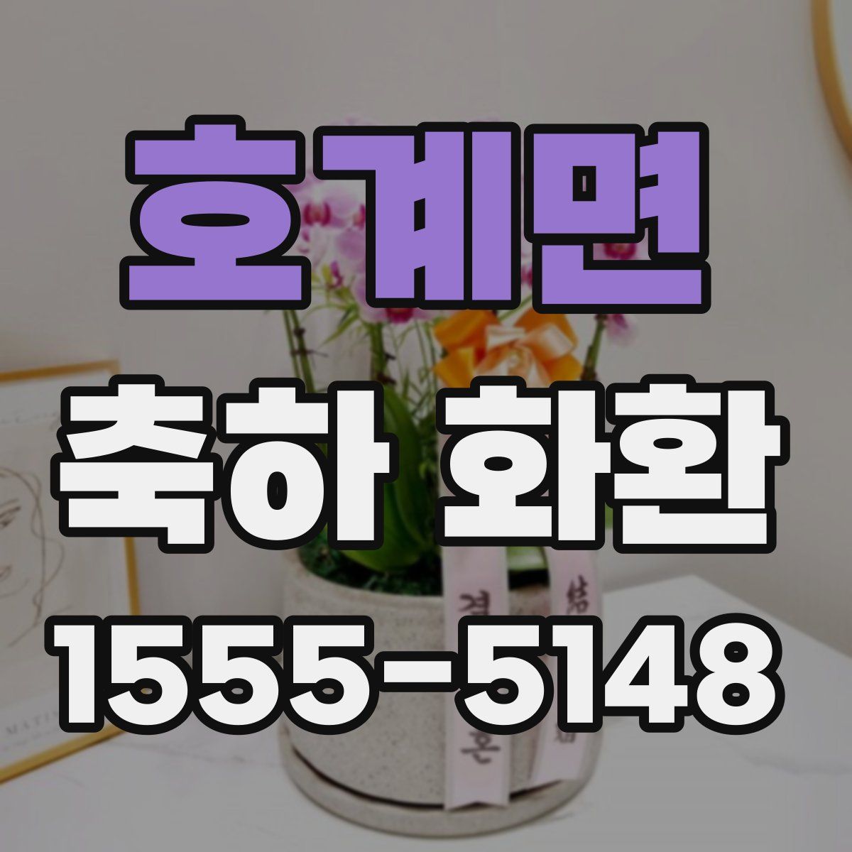 호계면 축하 화환