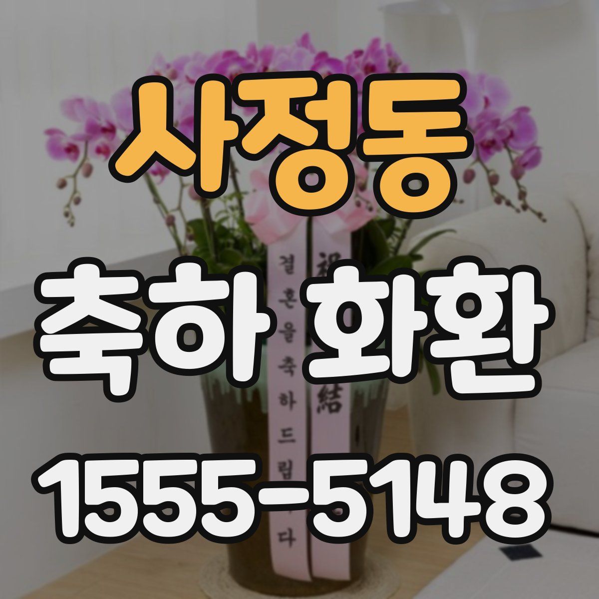 사정동 축하 화환