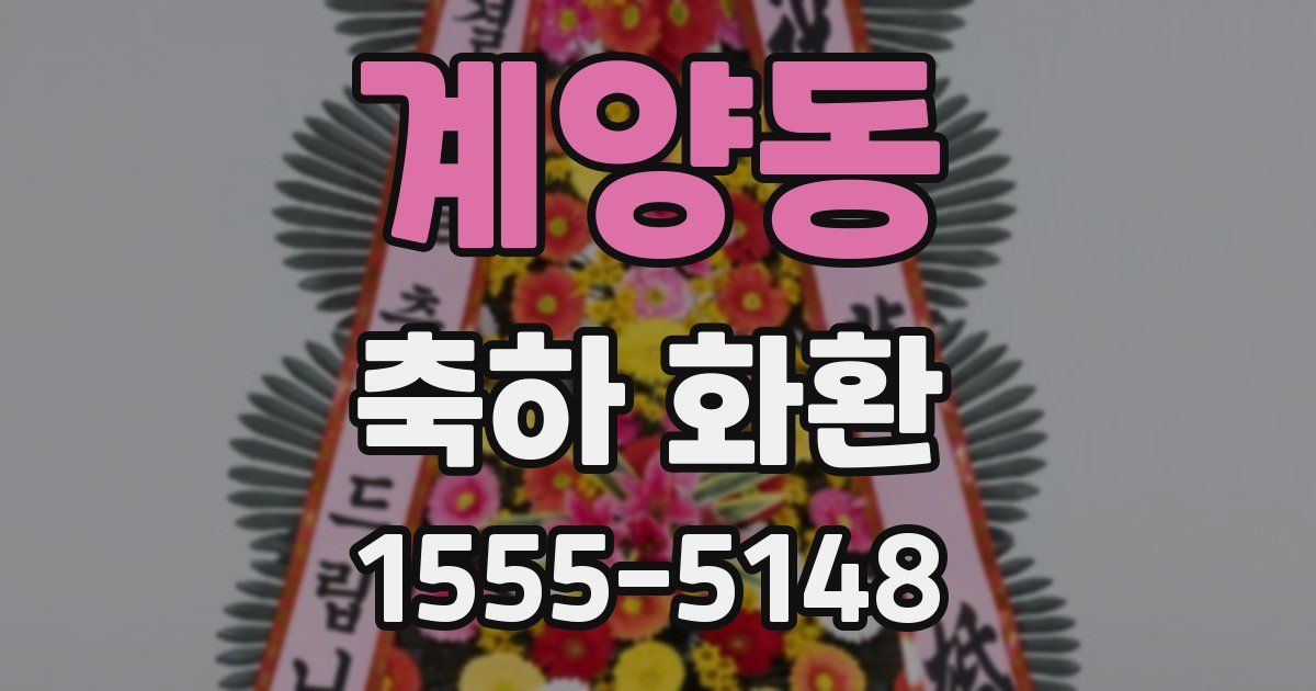계양동 축하 화환