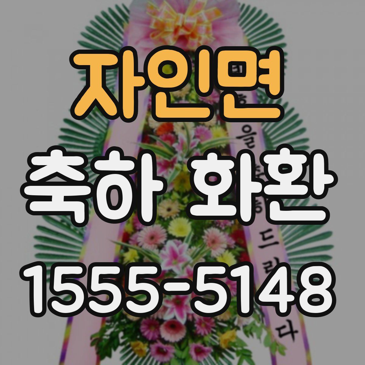 자인면 축하 화환