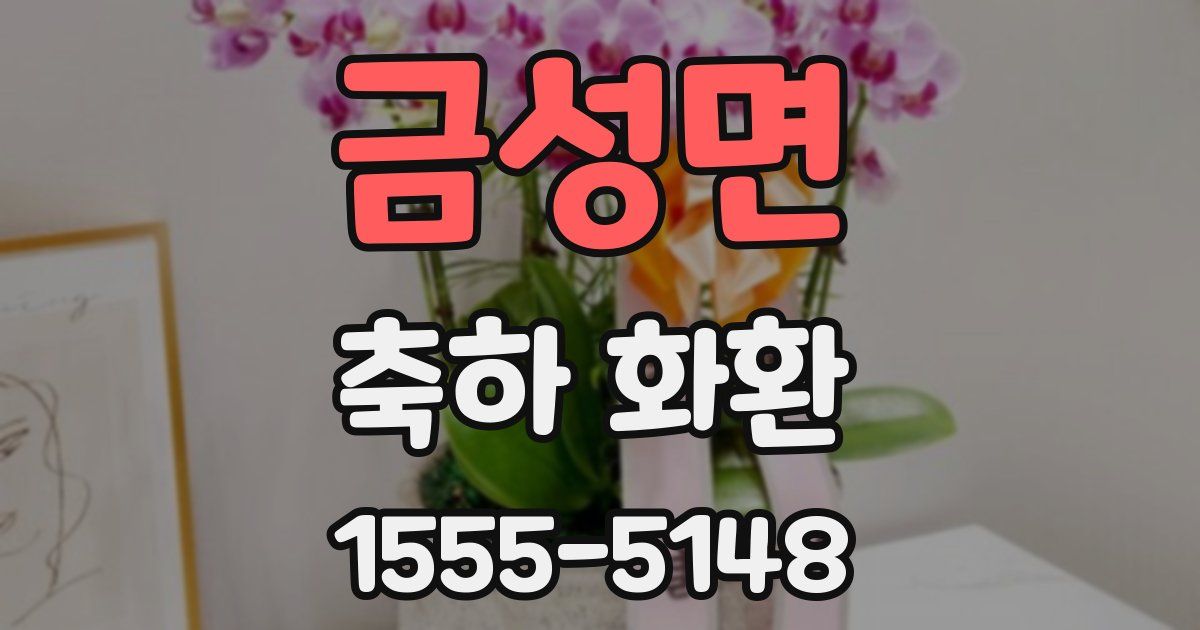 금성면 축하 화환