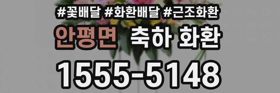 안평면 축하 화환