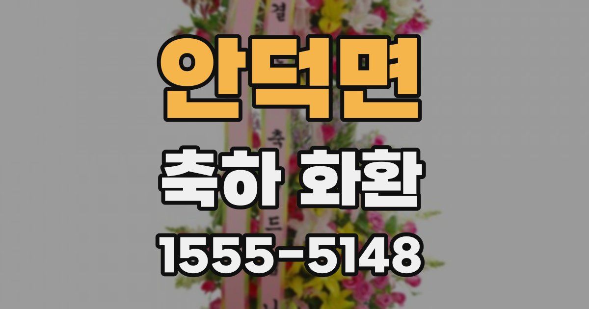 안덕면 축하 화환