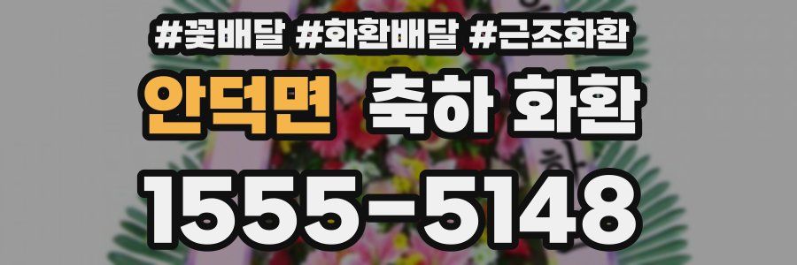 안덕면 축하 화환