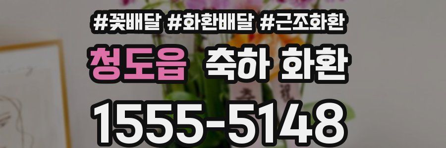 청도읍 축하 화환
