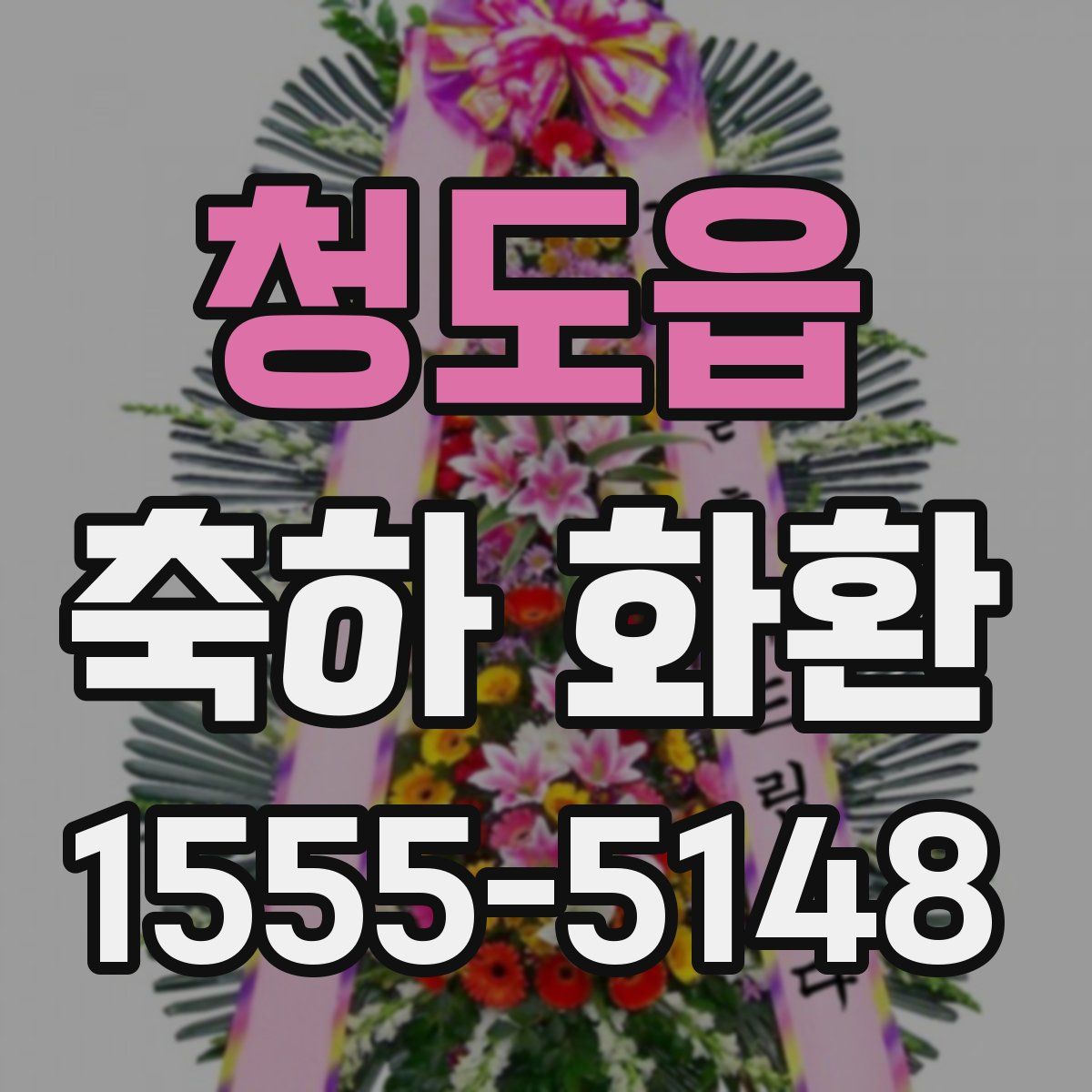 청도읍 축하 화환