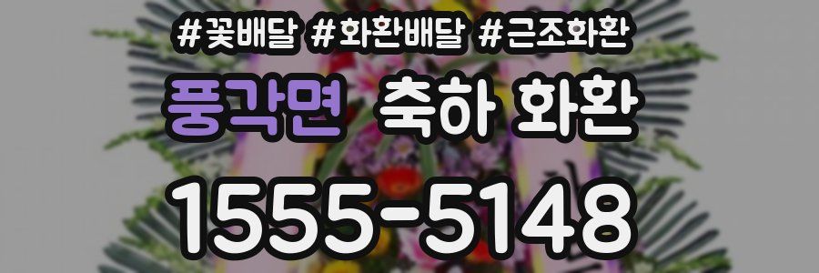 풍각면 축하 화환