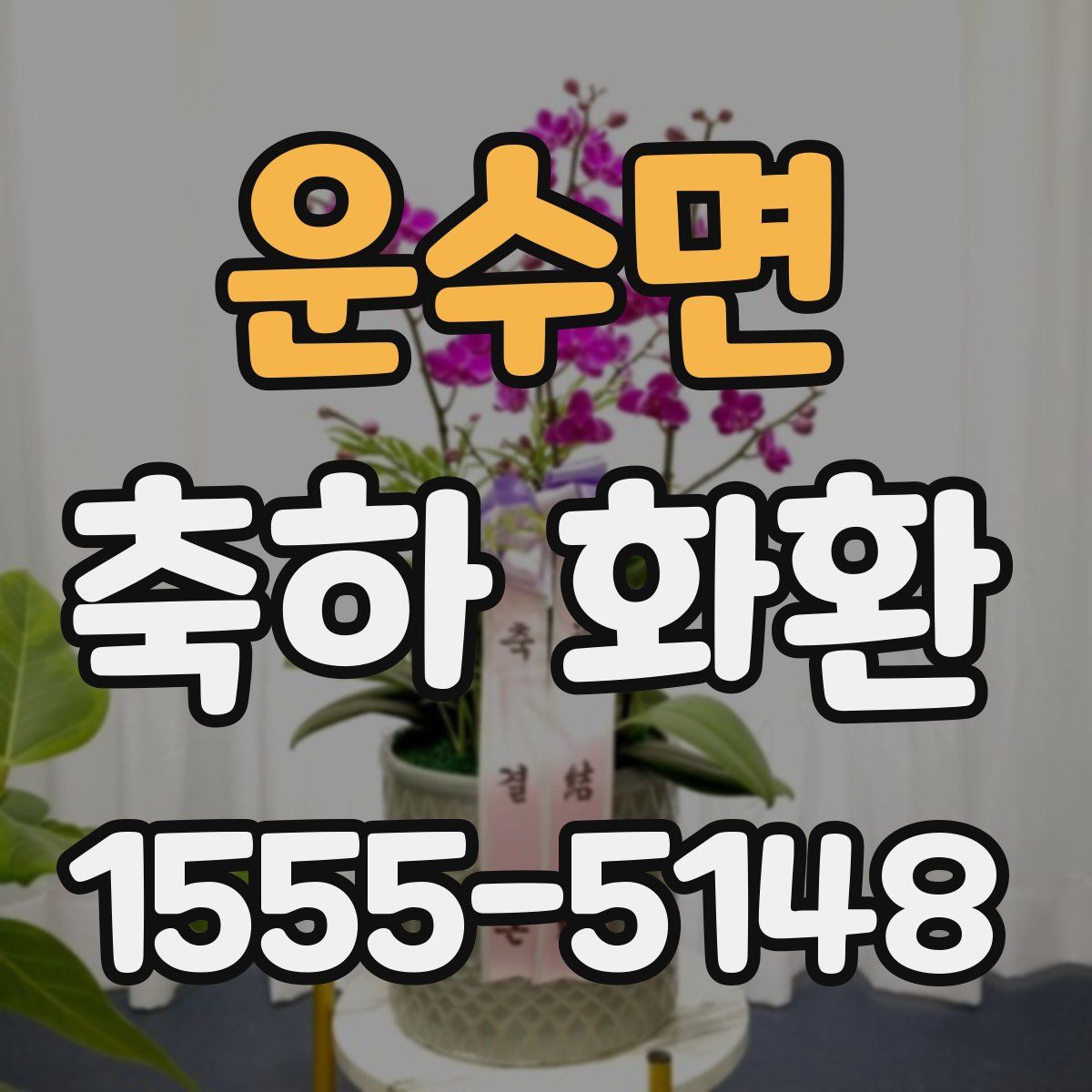 운수면 축하 화환