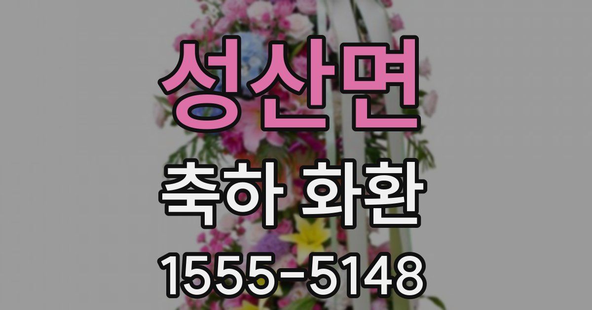 성산면 축하 화환