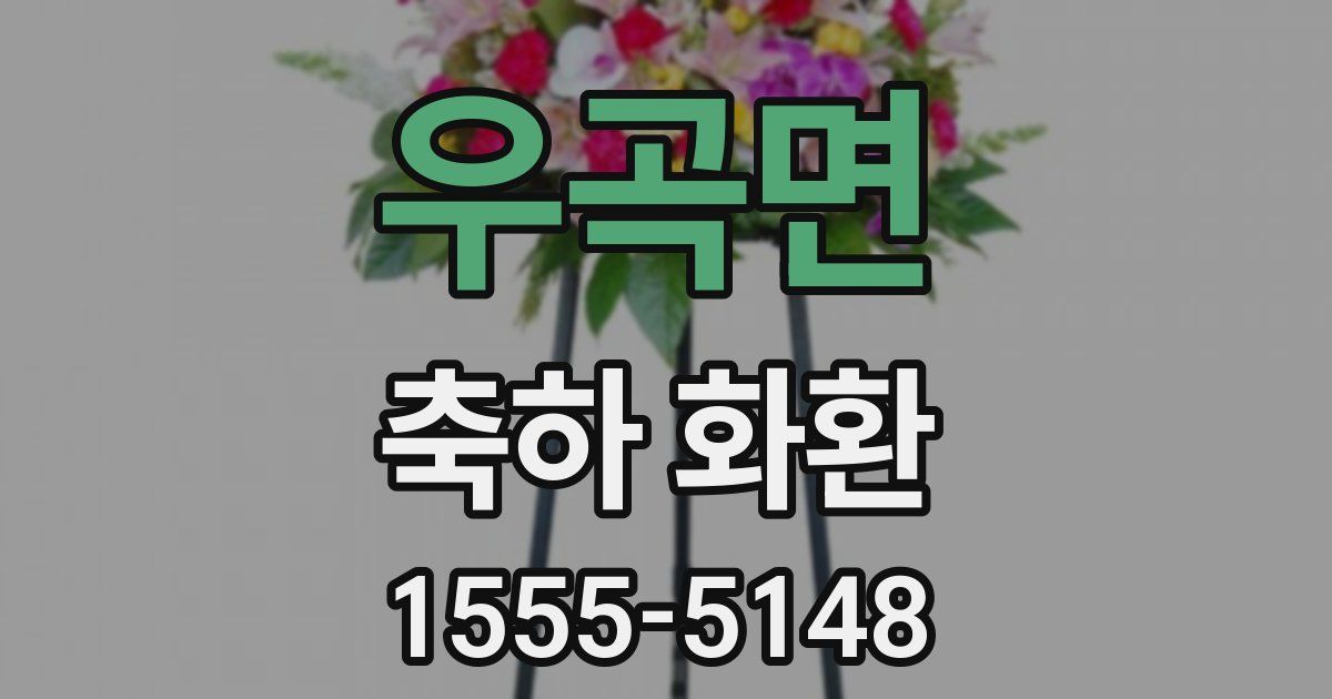 우곡면 축하 화환