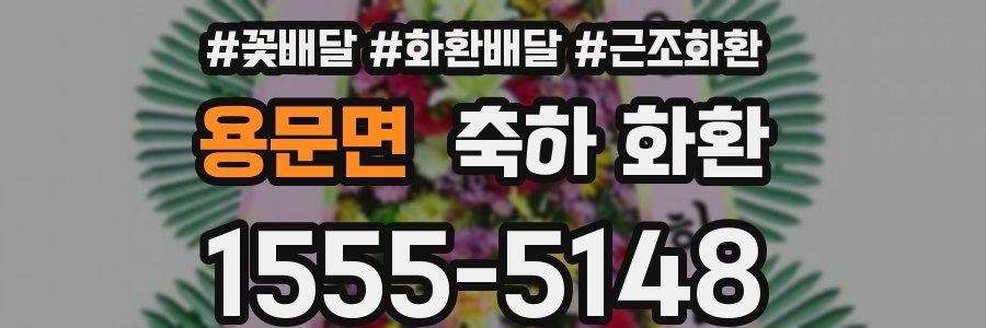 용문면 축하 화환