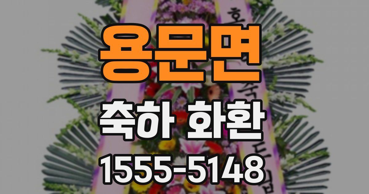용문면 축하 화환