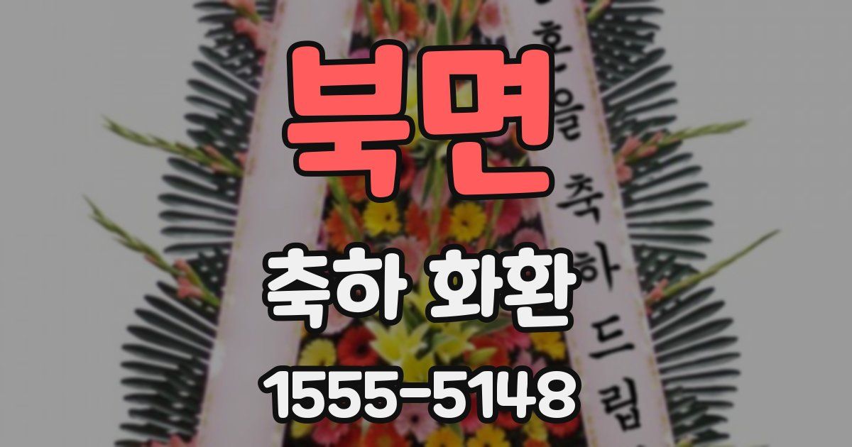 북면 축하 화환