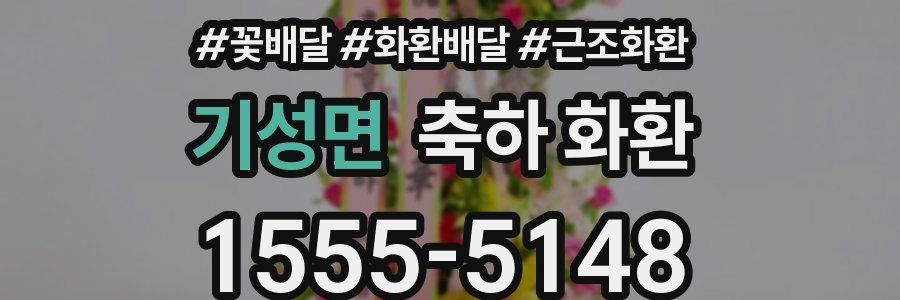 기성면 축하 화환