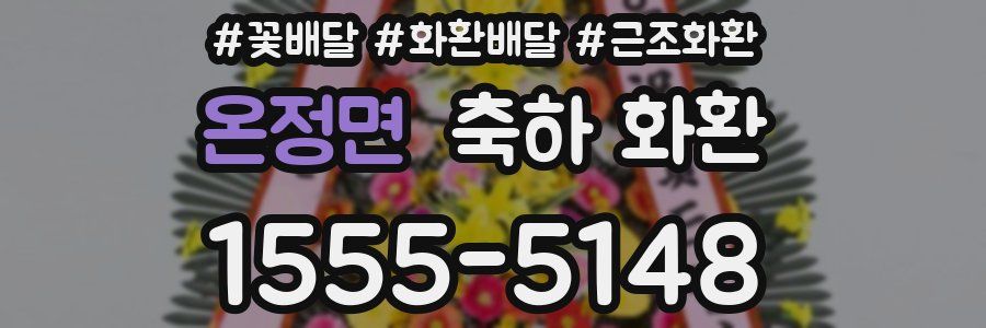 온정면 축하 화환