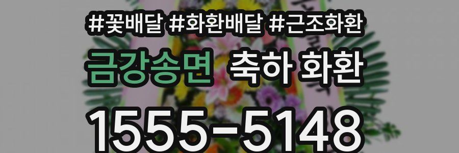 금강송면 축하 화환