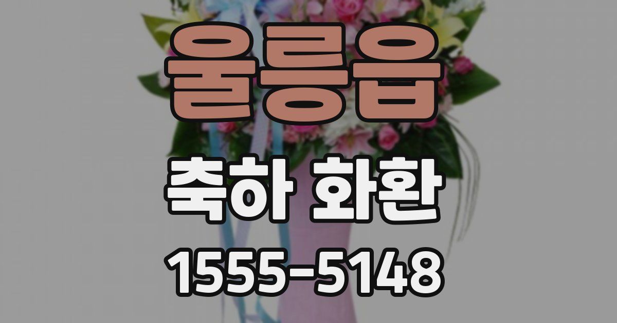 울릉읍 축하 화환
