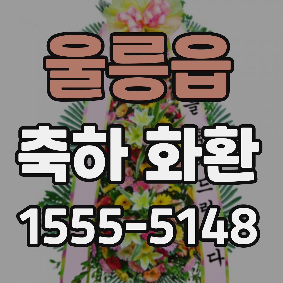 울릉읍 축하 화환