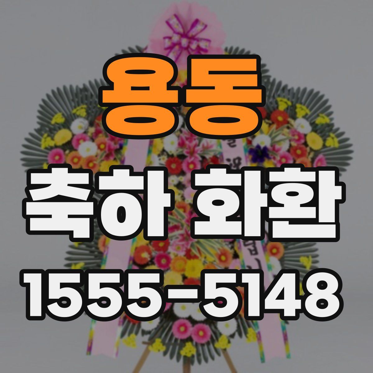 용동 축하 화환