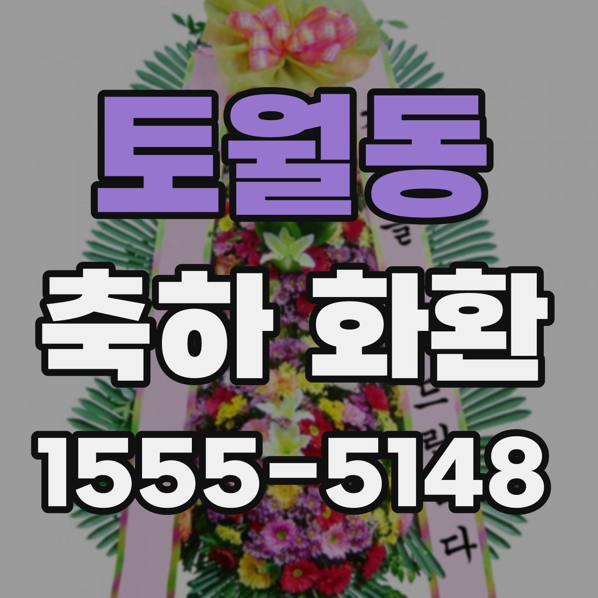 토월동 축하 화환