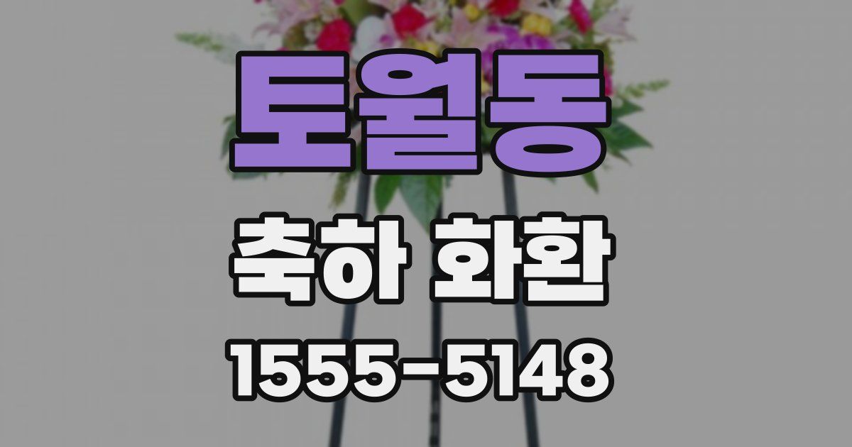 토월동 축하 화환