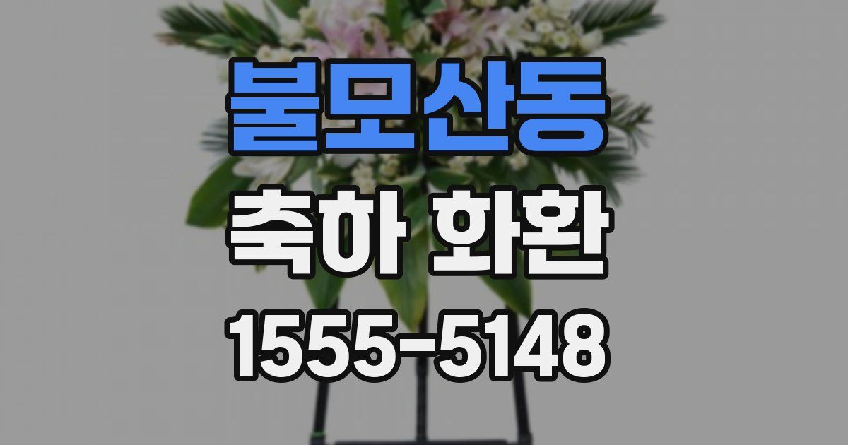 불모산동 축하 화환