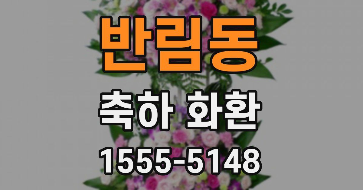반림동 축하 화환