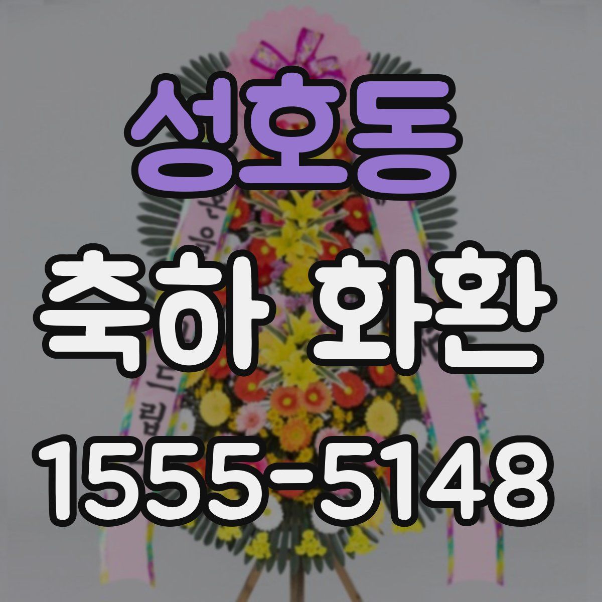 성호동 축하 화환