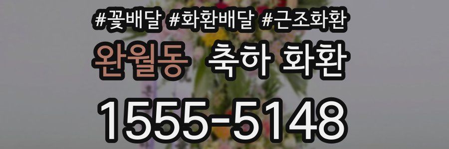 완월동 축하 화환