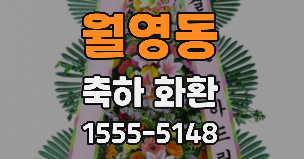 월영동 축하 화환