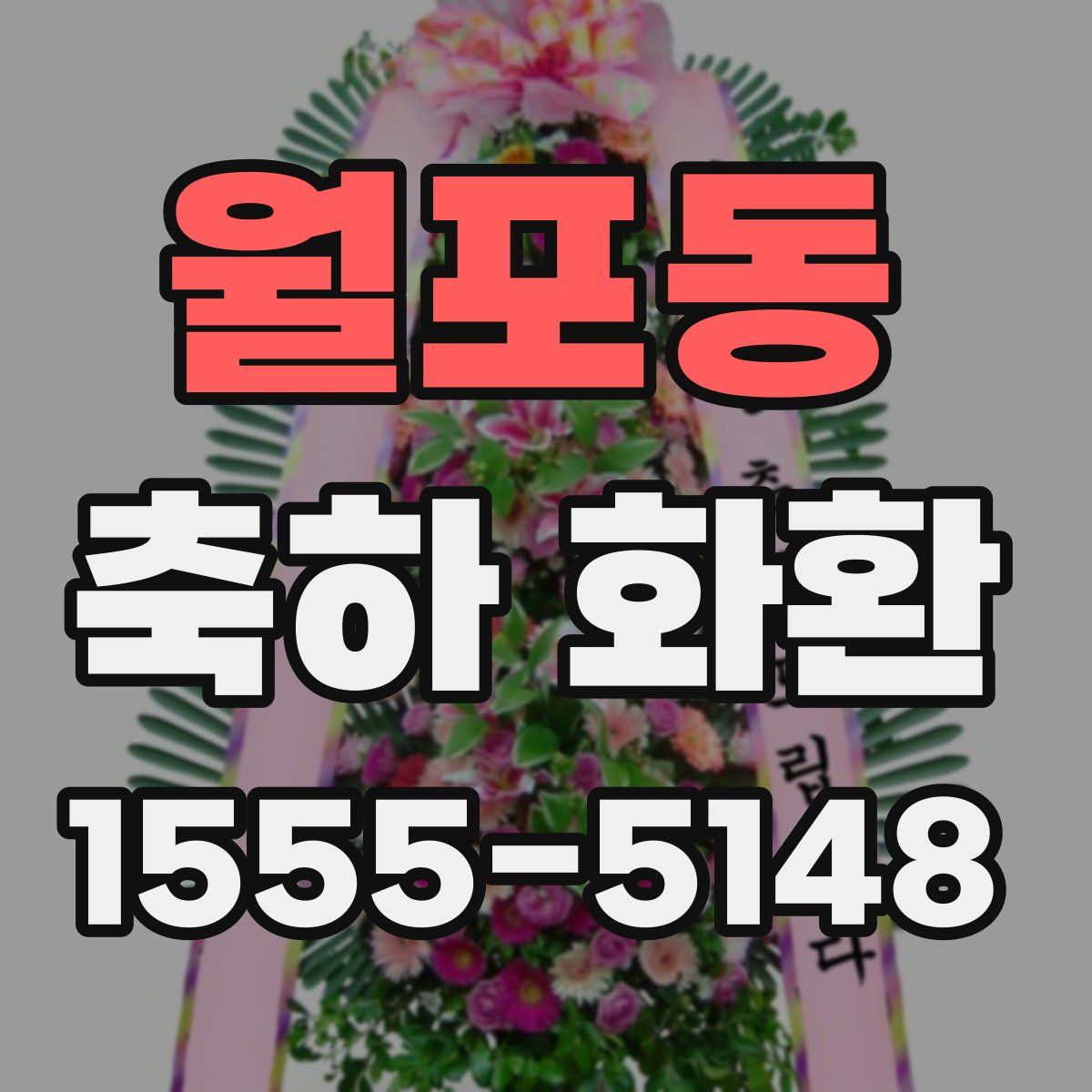 월포동 축하 화환