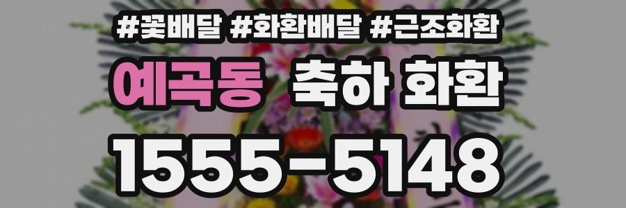 예곡동 축하 화환