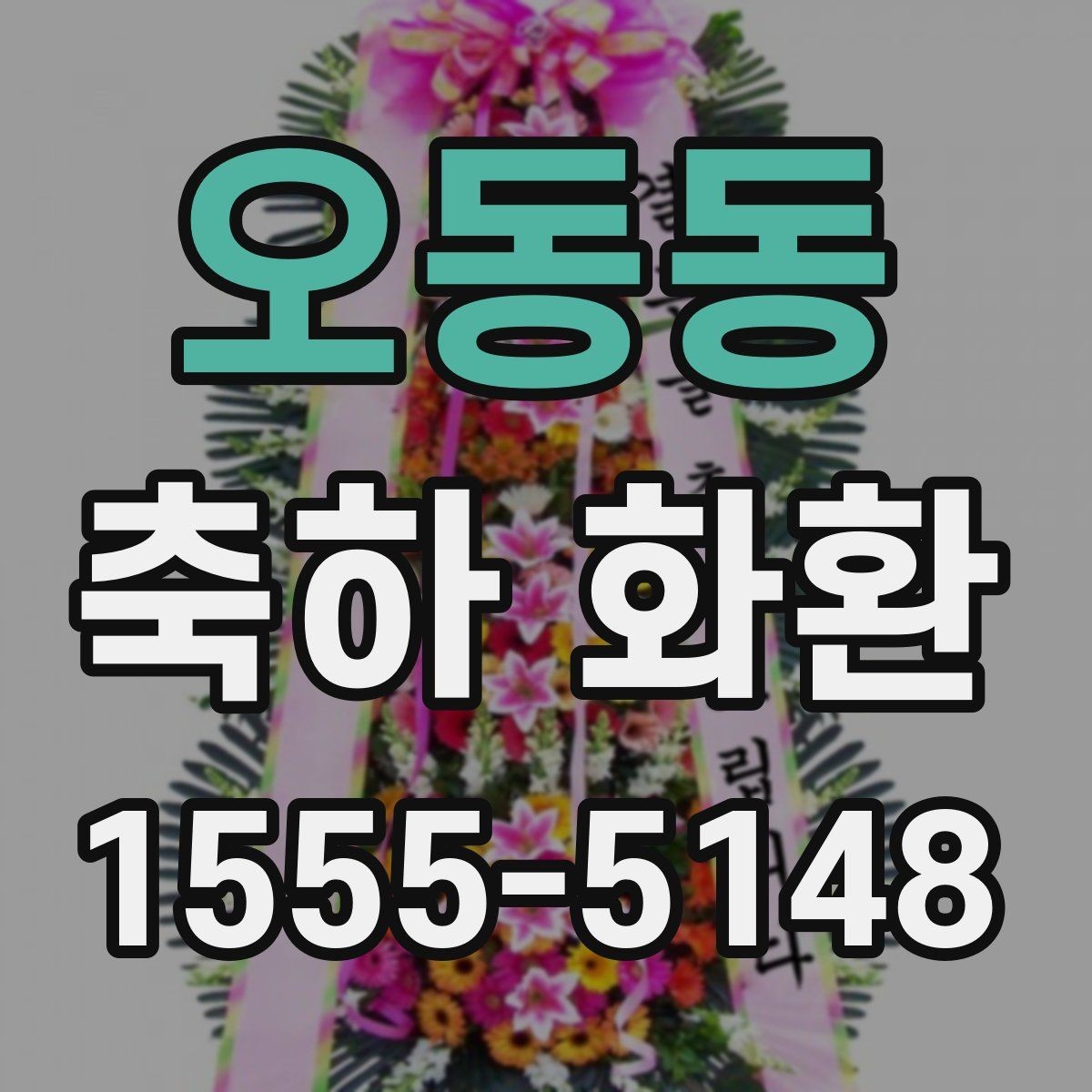 오동동 축하 화환 보내기 전 주소 확인이 중요한 이유