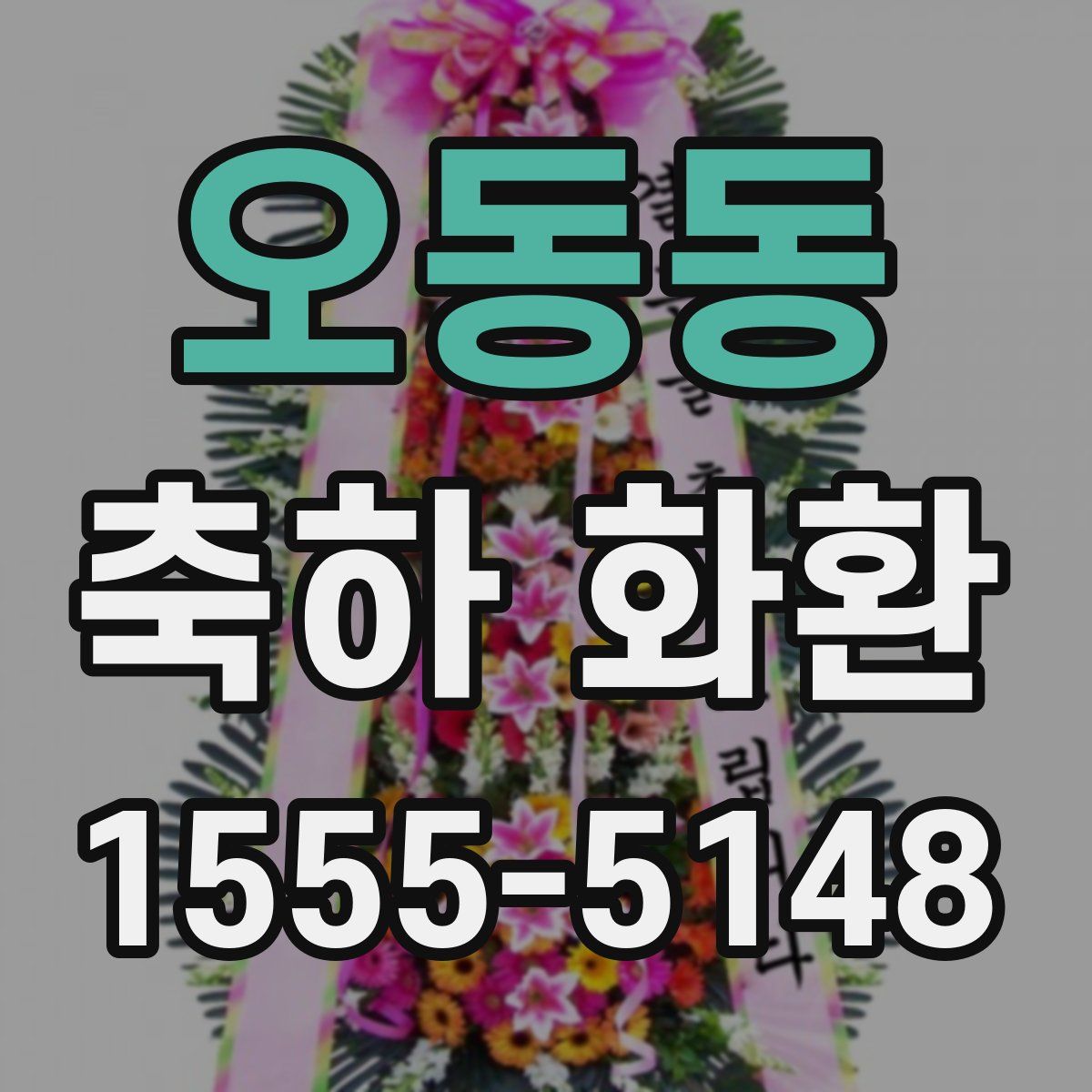오동동 축하 화환