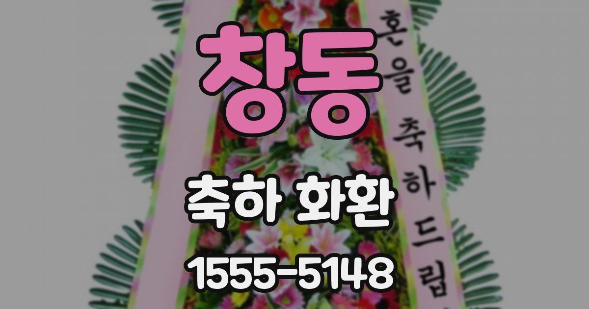 창동 축하 화환