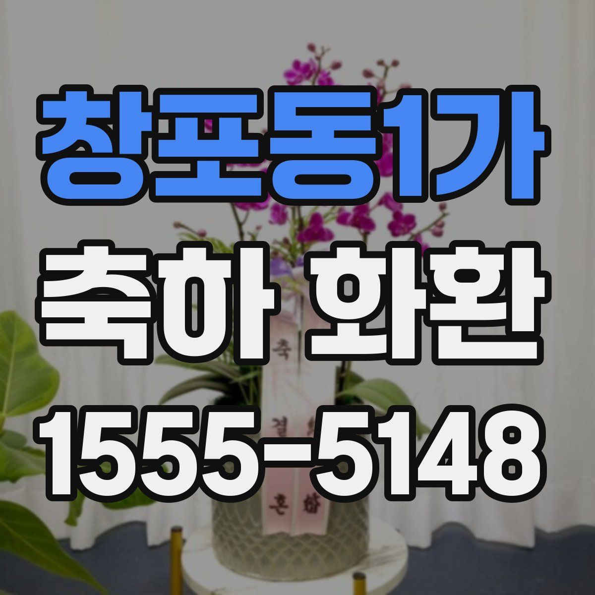 창포동1가 축하 화환