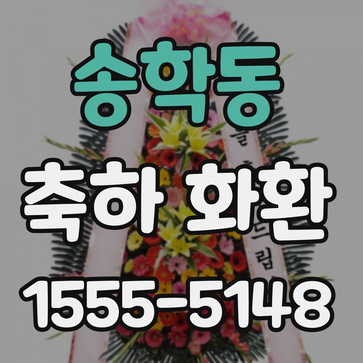 송학동 축하 화환